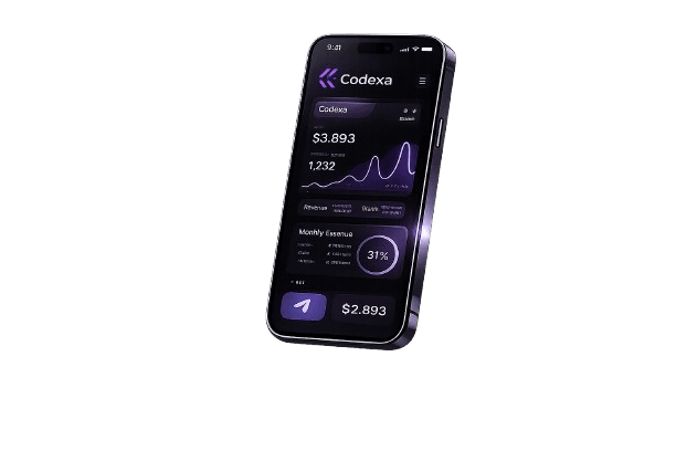 Codexa mobile app on phone